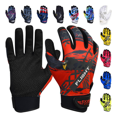 Exxact Sports Flight Batting Gloves Youth &amp; Adult With T