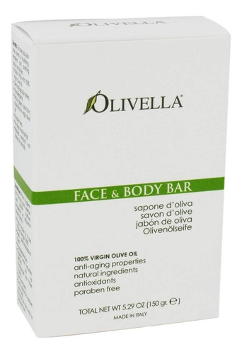 Olivella Jabon Bar 5.29 onza Face & Body (156ml) (pack De 6)