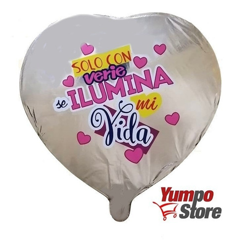 Pack 24 Globos Metalicos De Amor Te Amo Con Varillas