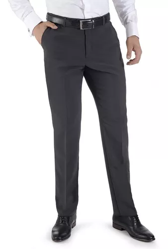 Pantalon De Vestir Gris Oxford