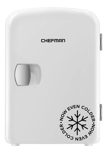 Mini Nevera Chefman Eléctrica, Portable De 4 L , Blanco Frio