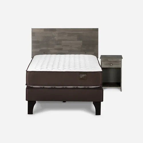 Cama Ergo T New 1,5 Plazas 105x200 Cm +muebles Tabor Grafito