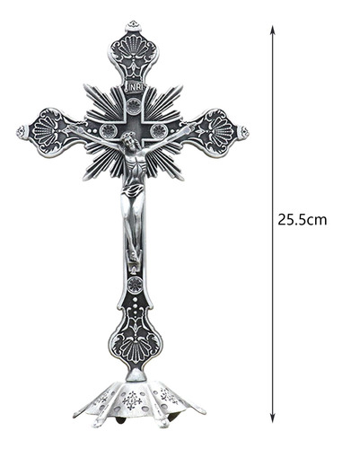 Crucifijo De Pie Escultura Estatuilla Mesa Cruz Para Mesa