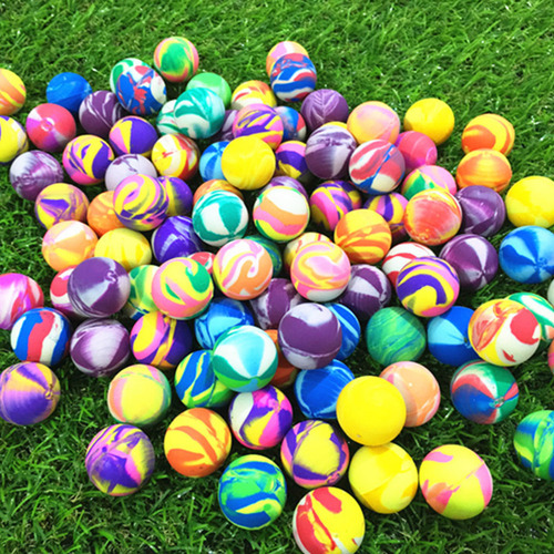 25 Peças De Bolas Elásticas De Borracha De 32 Mm Bounce Jump