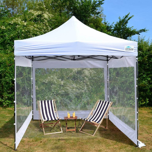 Tenda Gazebo Articulada Dobrável 3x3 Com Laterais Branca