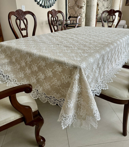 Mantel Rectangular Recomendable Para Un Comedor De 6 Sillas