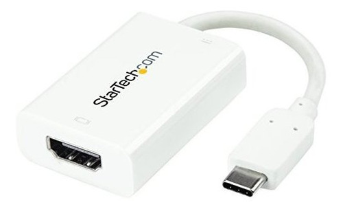 Adaptador Usb C A Hdmi 4k 60hz Con Pd - Blanco