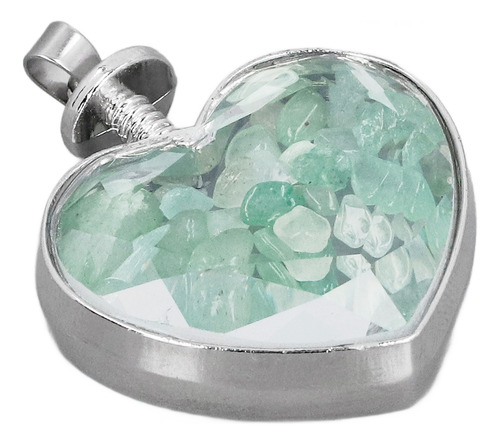 Botella En Forma De Corazón Con Botella De Deseos De Vidrio