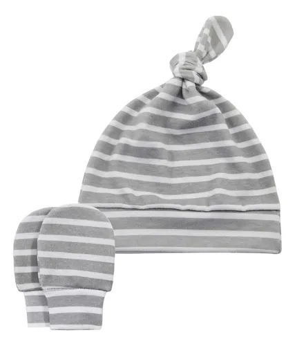 Conjunto Gorro Y Manoplas Bebé Invierno Recién Nacido