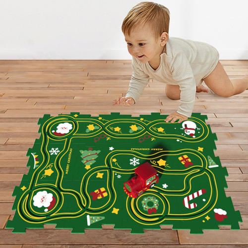 Puzzle Tracks Set Track Toy Un Rompecabezas De 4 Piezas