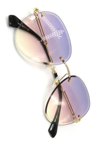 Óculos De Sol Feminino Presentegod Osf-21 Haste Roxo Desenho Roxoc5