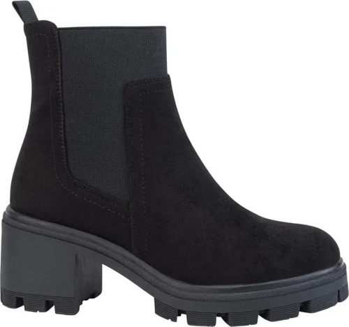 Bota Moto 2911 Ante Con Elástico Suela Track Tacón 7cm