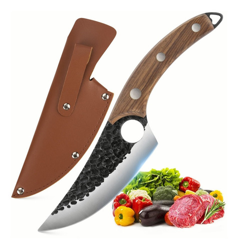 Cuchillo De Cocina Profesionales De Acero Forjado A Mano