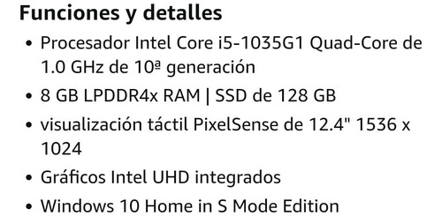 Microsoft Surfice Go 8 Gb (Usado)