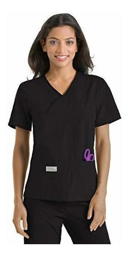 Landau Urbane Scrubs 9534 - Camiseta Cruzada Para Mujer Con 