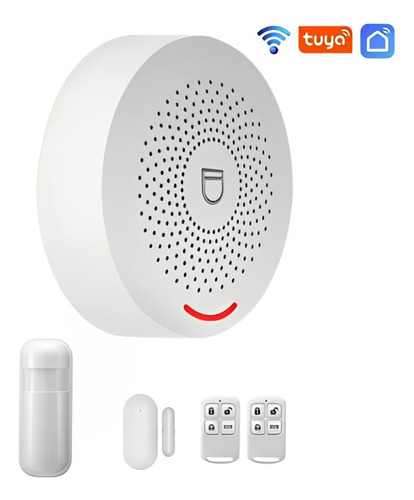 Kit Alarma Wifi + 1 Sensor Movimiento +1 Puerta +2 Controles