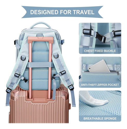 Mochila Viaje Impermeable Antirrobo Con Puerto Usb Notebook