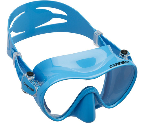 Visor Cressi F1 Frameless Buceo, Snorkeling Y Apnea Blue