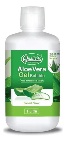 Aloe Vera Gel Bebible Natural Qualivits  1 Litro