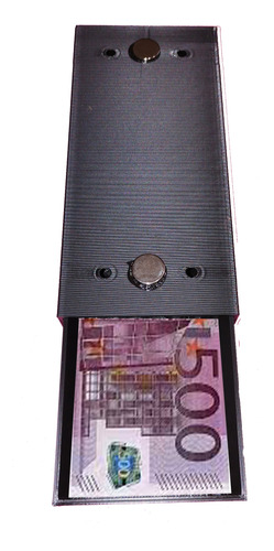Caja Euros Gaveta Secreta Magnética Escondite +200 Billetes