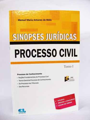 Sinopses Jurídicas Processo Civil Tomo I - 2019