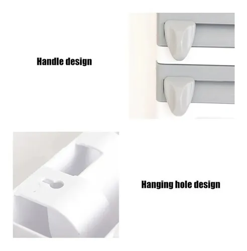 Dispensador Cocina Soporte 4 En1 Rollo Papel Nova Film Alusa