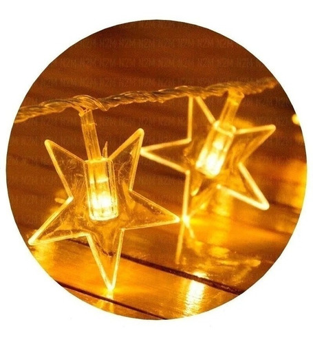 Guirnalda Luces Led Estrellas Cnt 3 Metros 220v Navidad