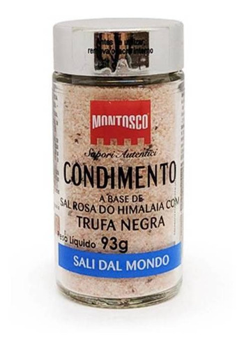 Sal Rosa Do Himalaia Com Trufa Negra Italiano Montosco 93g