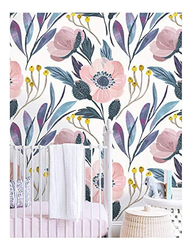 Haokhome 93019 Floral Peel And Stick Wallpaper Estante Autoa