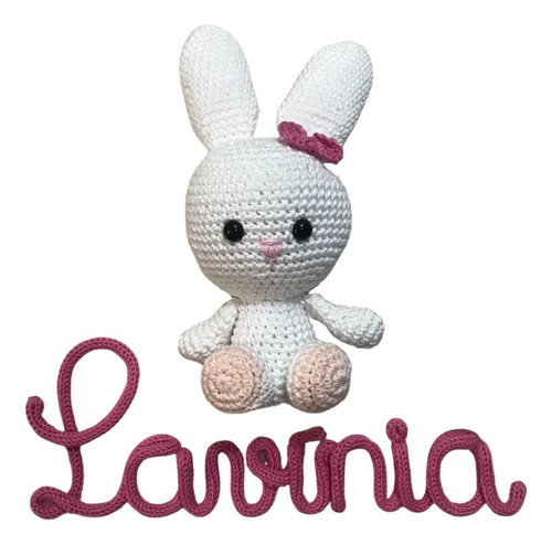 Porta Maternidade Baby Amigurumi Crochê + Nome Bebê Tricotin