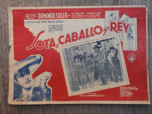 Vintage Poster Lobby Card Luis Aguilar Sota Caballo Y Rey #3