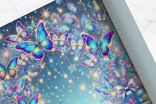 Backdrop Fondo Decoración De Mariposas Cumpleaños 320x200