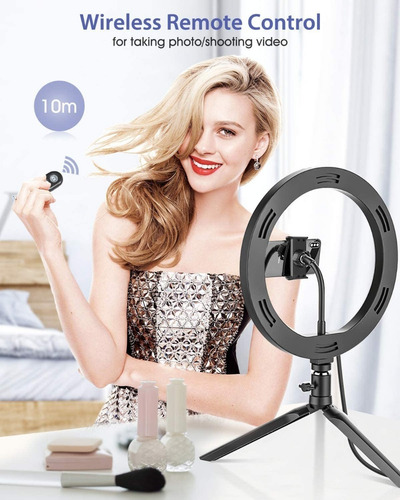 Luz De Anillo Selfie Tripie 10.2 Inch Aro Led Soporte Móvil