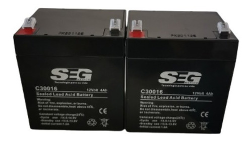 Imagen 3 de 4 de Batería Recargable 12v/4ah Mhb Terminal F1 Ms4-12 Seg C30016