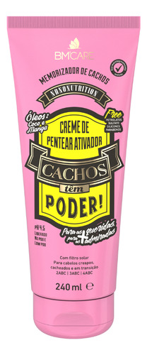 Creme De Pentear Para Cabelos Cacheados 240ml Barrominas.