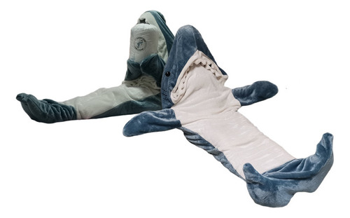 Manta Shark Para Adultos Y Niños Azul-l