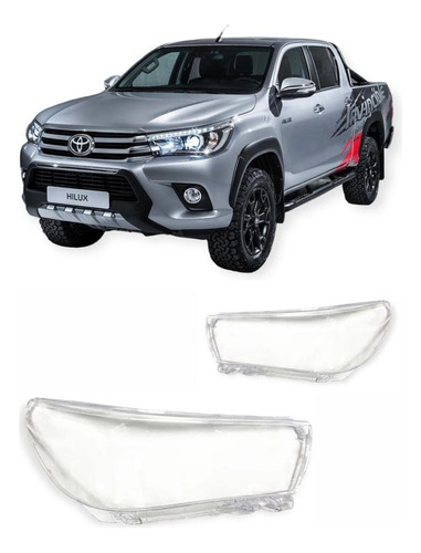 Lente Acrilico Optica Toyota Hilux Srv / Srx 16 17 18 19