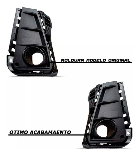 Kit Farol De Milha Botão Original Hb20 3 Partes 2016 A 2019