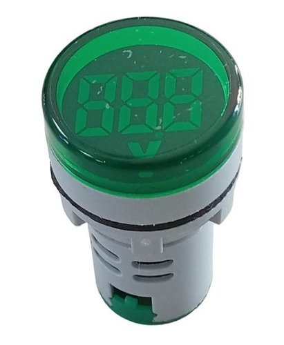 Luz Piloto Led 22mm Voltímetro 85/265v Verde Roja Amarilla