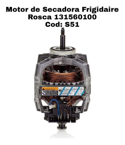 Motor De Secadora Frigidaire Rosca 131560100 Original