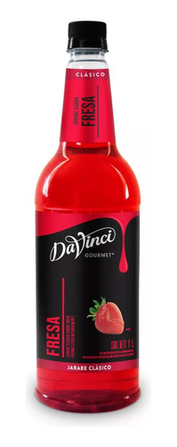 Jarabe Davinci Gourmet Para Bebidas Sabor Fresa