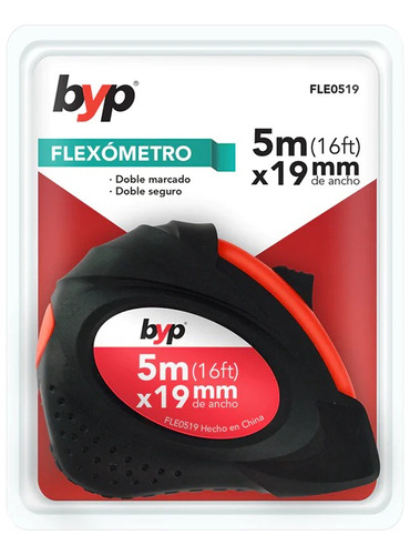 Flexómetro/cinta Para Medir 5m X 19mm Byp