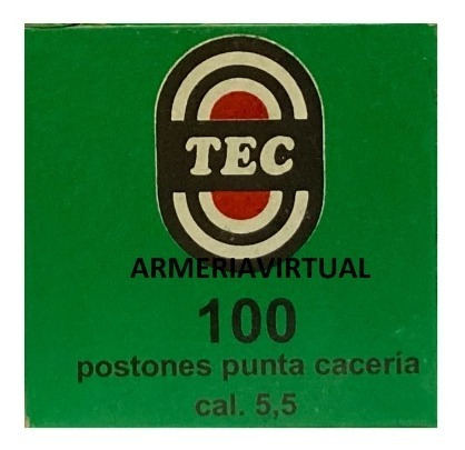 Postones Tec Magnum 5.5 Mm Caja 100 Un / Armeria Virtual