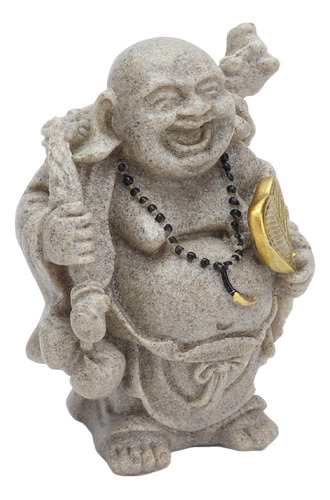 Estatua De Buda Pequeña De Resina De Maitreya, Buda Riendo,