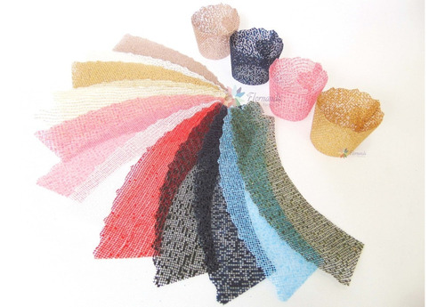 24 Mini Wrapper - Saia Para Mini Cupcake Em Tela Escócia