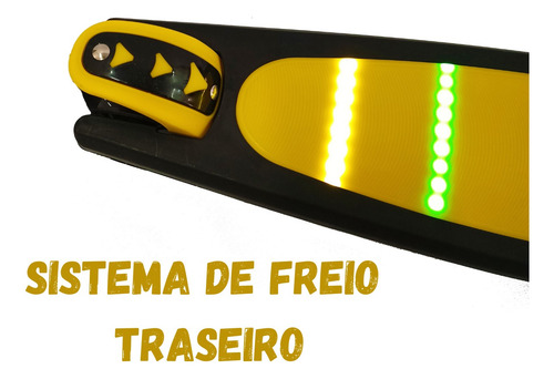 Patinete Infantil Dobrável Com Led 3 Rodas Scooter Até 50kg