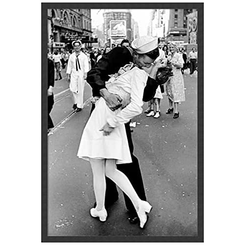 Lámina Enmarcada, &#39;kissing On Vj Day - Times Squar...