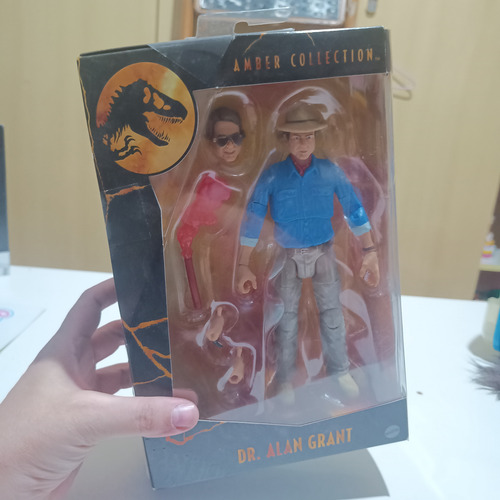 Jurassic Park Alan Grant Amber Collection Mattel (Usado)