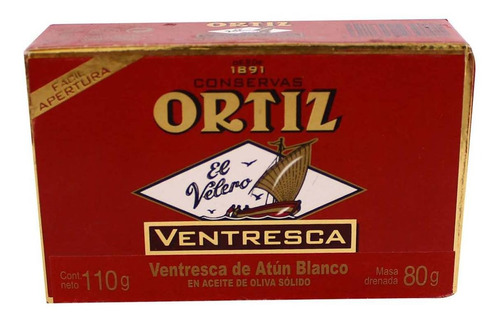 Ventresca Ortiz Norte Aceite de Oliva 110g