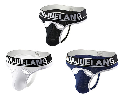 Calzoncillos J Para Hombre, Malla Transpirable, De 3 Piezas,